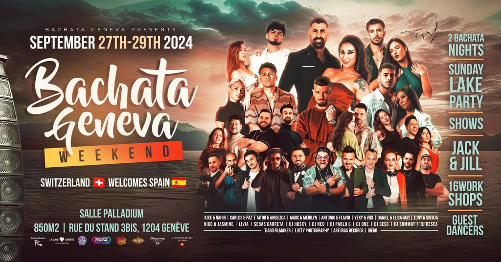 Bachata Geneva Weekend - 🇨🇭 Switzerland Welcomes Spain 🇪🇸 Poster