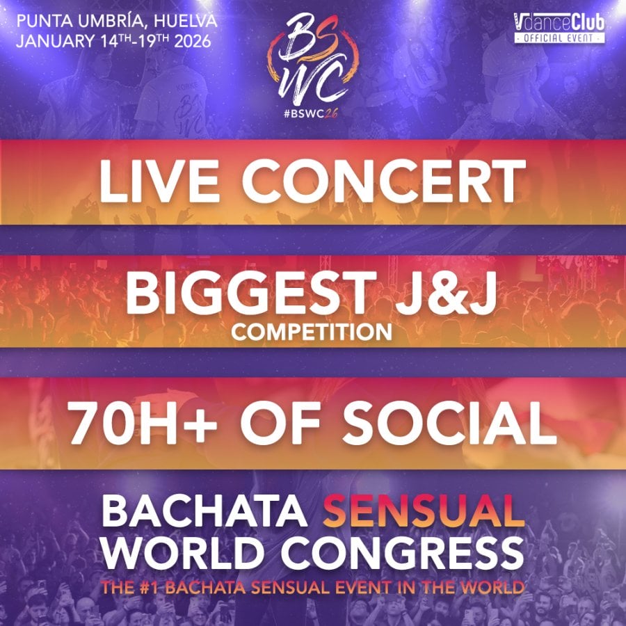 Bachata Sensual World Congress (BSWC) 2026 Poster slide 1