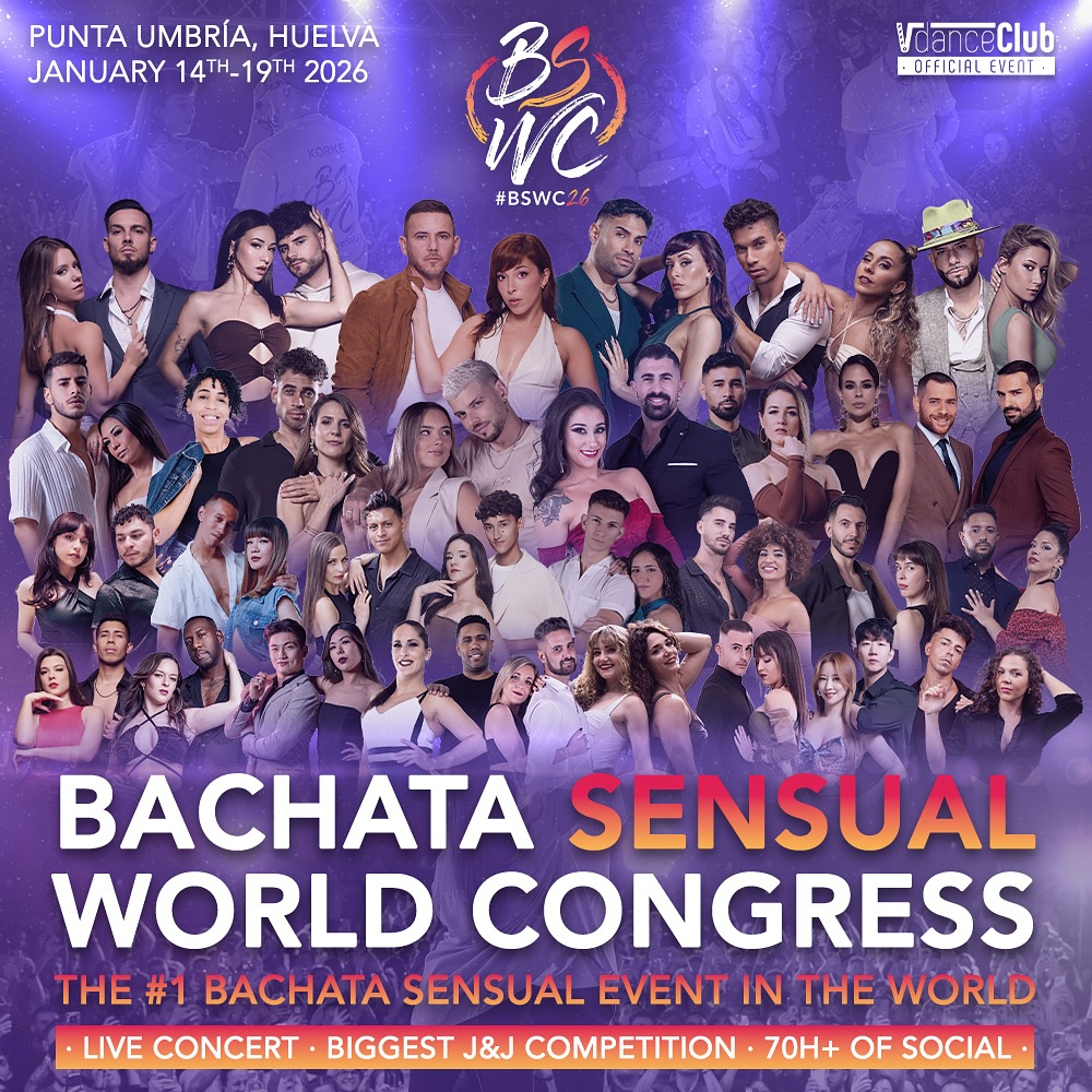 Bachata Sensual World Congress (BSWC) 2026 Poster slide Main